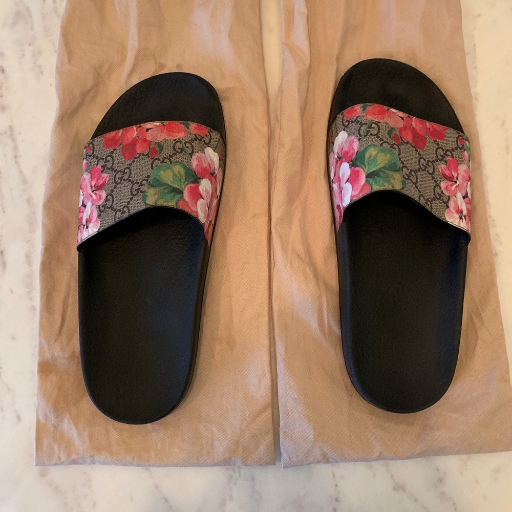 GG Gucci Blooms Supreme Slides | Size 38